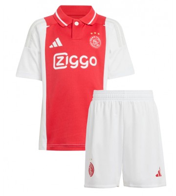 Ajax Hjemmebanesæt Børn 2024-25 Kort ærmer (+ korte bukser)